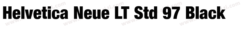 Helvetica Neue LT Std 97 Black Cond字体转换